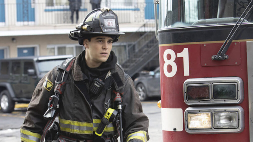 Alberto Rosende as Blake Gallo in One Chicago Fire Crossover