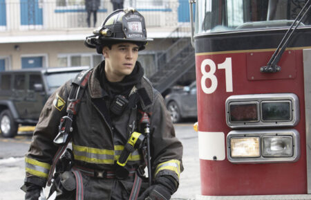 Alberto Rosende as Blake Gallo in One Chicago Fire Crossover