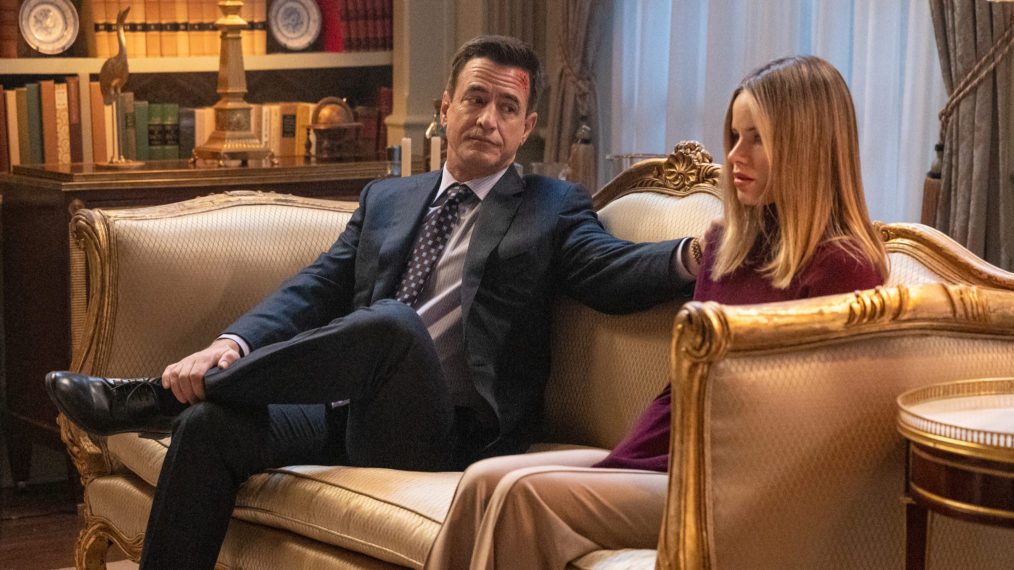 Dermot Mulroney and Halston Sage Prodigal Son - Season 1 Finale - Nicholas Endicott Ainsley