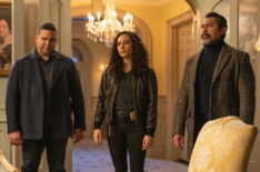 Frank Harts, Aurora Perrin, and Lou Diamond Phillips in Prodigal Son - Season 1 Finale
