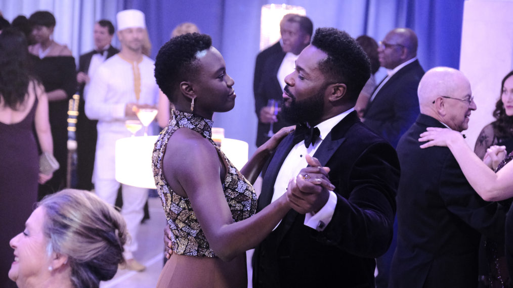 Shaunette Renée Wilson and Malcolm-Jamal Warner in the 'Reverse Cinderella' episode of The Resident