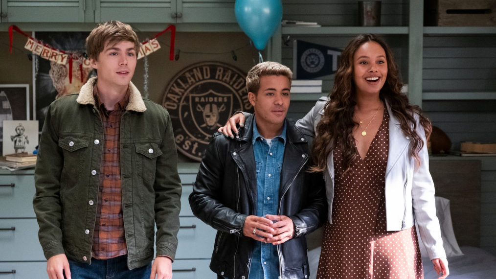 13 Reasons Why - Season 4, Episode 1 - Alex (Miles Heizer), Tony (Christian Navarro), and Jessica (Alisha Boe)