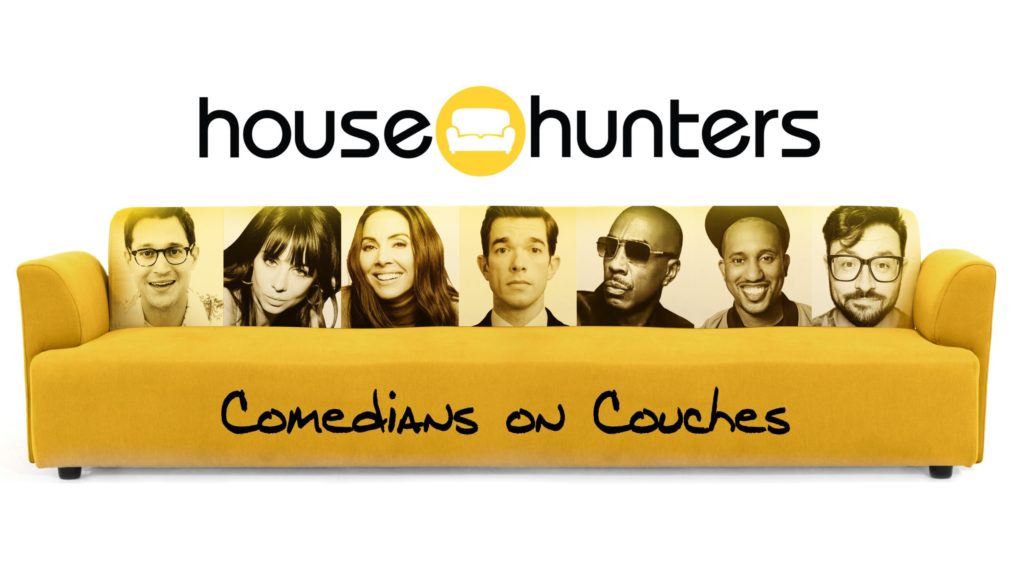 HOUSE HUNTERS COMEDIANS ON COUCHES HGTV KEYART