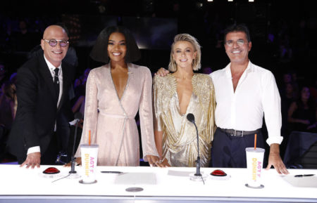 America's Got Talent - Season 14 - Howie Mandel, Gabrielle Union, Julianne Hough, and Simon Cowell