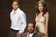 Bryton James, Kristoff St. John and Christel Khalil star as Devon Hamilton, Neil Winters and Lily Winters on The Young And The Restless