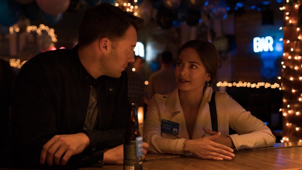 Peter Mooney as Billy Crawford and Kristin Kreuk as Joanna Chang in Burden of Truth - 'Crawford Chang'