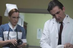 Laura Main as Shelagh Turner and Stephen McGann as Dr Patrick Turner in Call The Midwife - Season 9