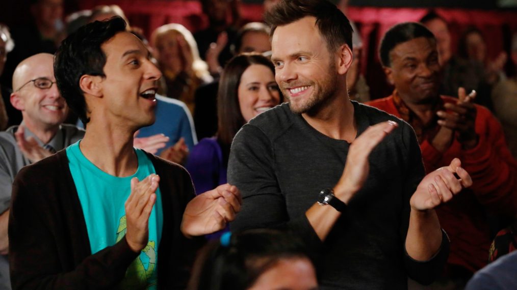 Community, Season 6 - Joel McHale and Danny Pudi clapping