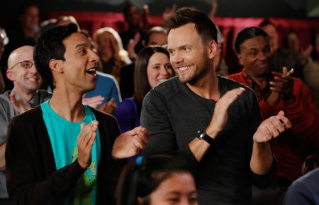 Community, Season 6 - Joel McHale and Danny Pudi clapping