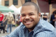 Roger Mooking at Pearl Farmers Market on Man Fire Food - Cooking Channel