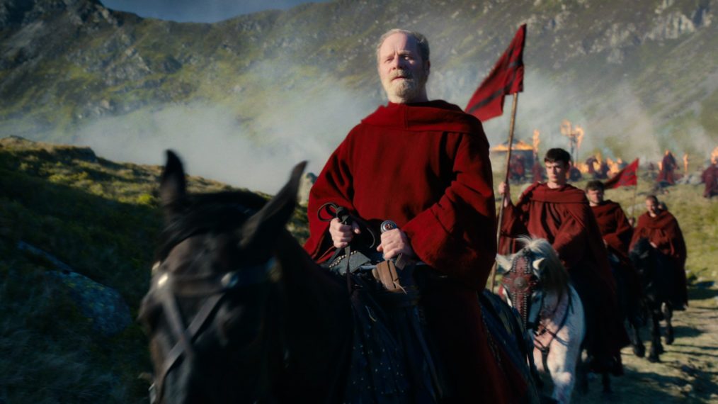 Peter Mullan as Father Carden in Cursed - Season 1
