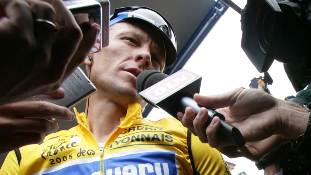 ESPN - Lance Armstrong talks to the media