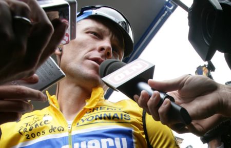 ESPN - Lance Armstrong talks to the media