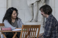 Sandra Oh as Eve and Owen McDonnell as Niko in Killing Eve - Season 3 premiere