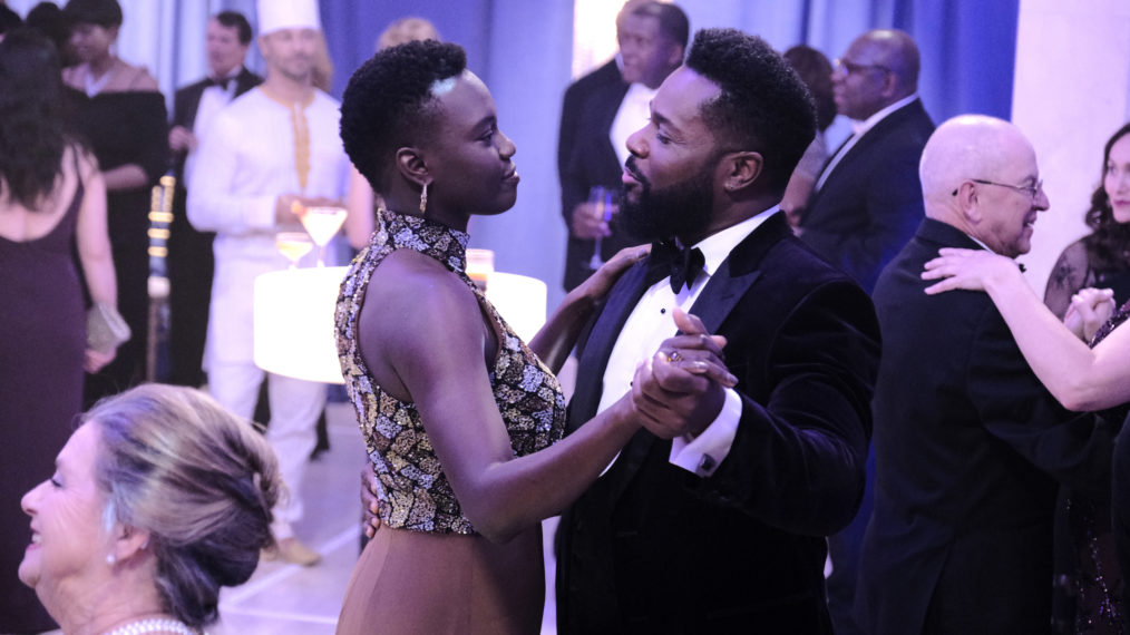 Shaunette Renée Wilson and Malcolm-Jamal Warner in the 'Reverse Cinderella' episode of The Resident