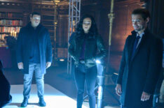 Keiko Agena, Frank Harts, Aurora Perrineau, and Tom Payne in the 'Scheherazade' episode of Prodigal Son - Season 2