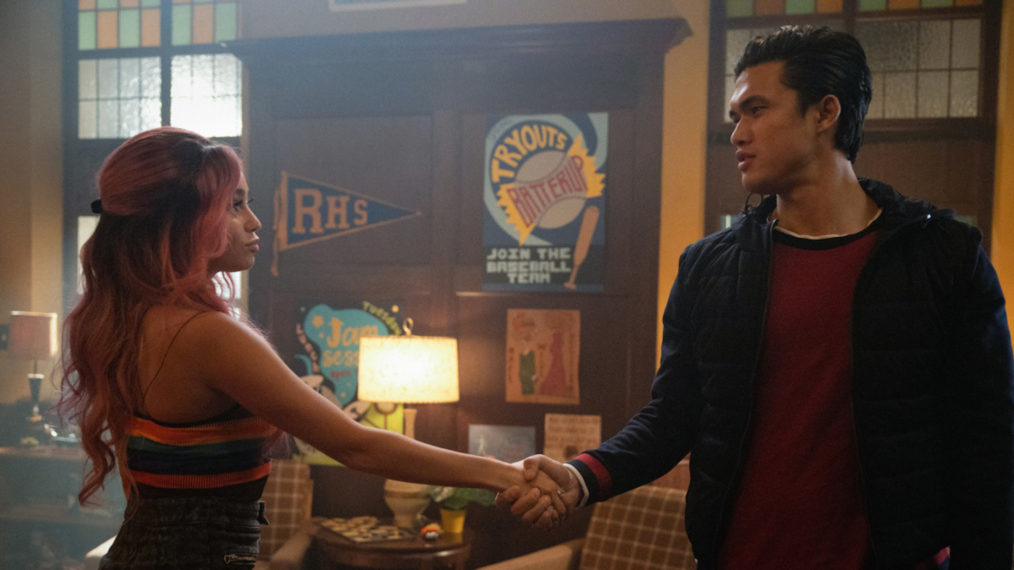 Riverdale, Season 5 - Vanessa Morgan as Toni Topaz and Charles Melton as Reggie Mantle - 'Chapter Seventy-Five: Lynchian'