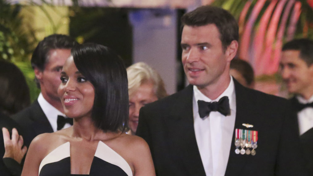 Scandal - Kerry Washington as Kerry Washington and Scott Foley as Jake Ballard