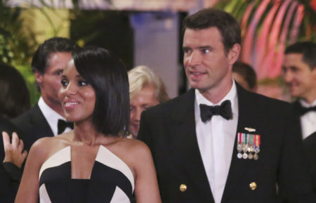 Scandal - Kerry Washington as Kerry Washington and Scott Foley as Jake Ballard