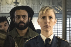 Daveed Diggs and Mickey Sumner in Snowpiercer on TNT
