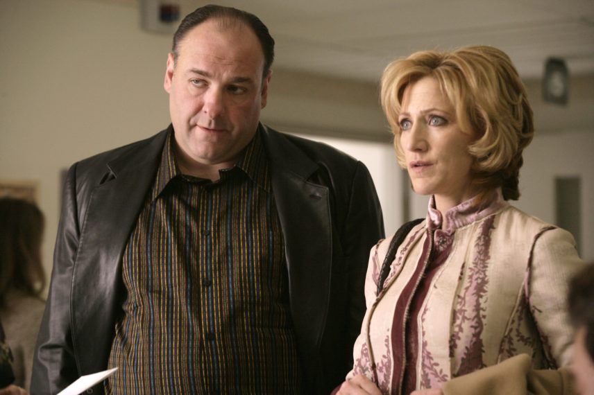 The Sopranos - James Gandolfini and Edie Falco