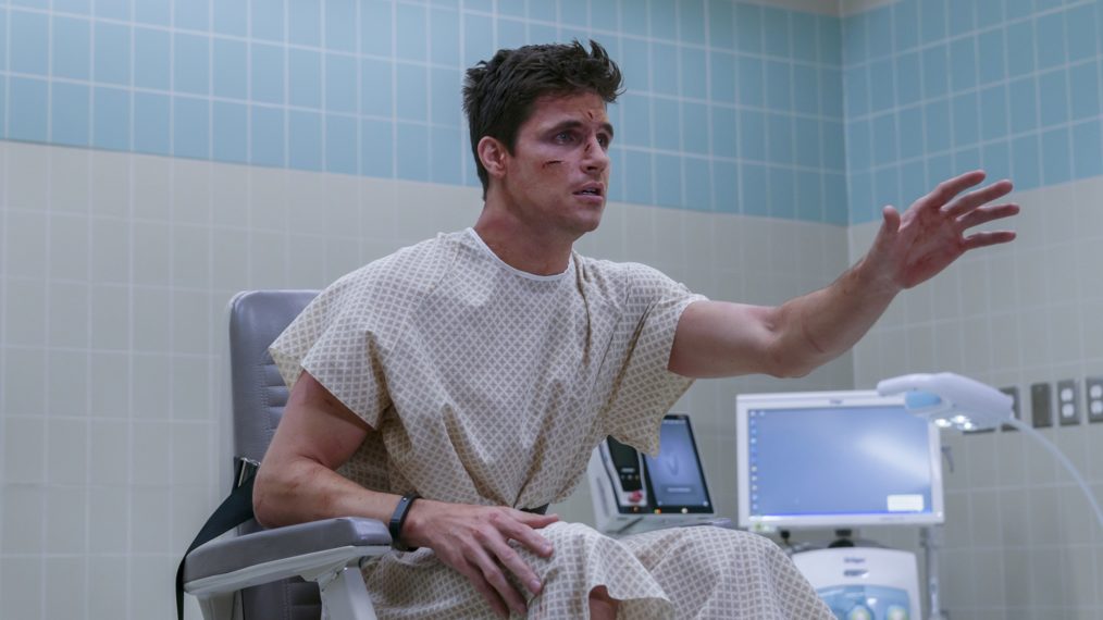 Robbie Amell as Nathan in Upload - Season 1