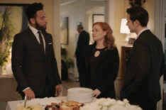 John Clarence Stewart as Simon, Jane Levy as Zoey Clarke, Skylar Astin as Max in Zoey's Extraordinary Playlist Why Renew Season 2 Love Triangle