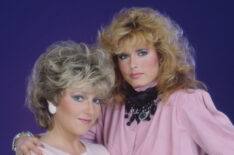Tracey Bregman-Recht as Lauren Fenmore and Beth Maitland as Traci Abbott in Young and the Restless