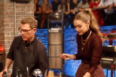 Bobby Flay and Gigi Hadid on Beat Bobby Flay