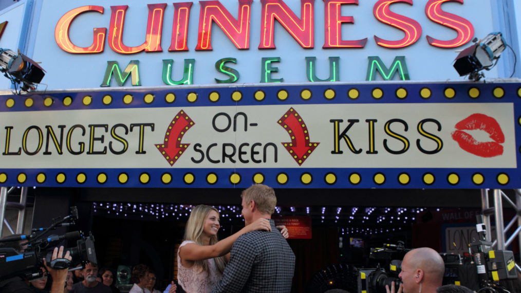 Lesley Murphy and Sean Lowe at the Guinness Museum on The Bachelor