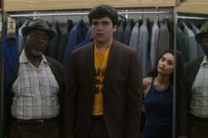 Chuck Cooper, Kevin Valdez, and Brittany O’Grady in Little Voice