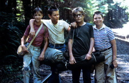 STAND BY ME, Wil Wheaton, River Phoenix, Corey Feldman, Jerry O'Connell, 1986.