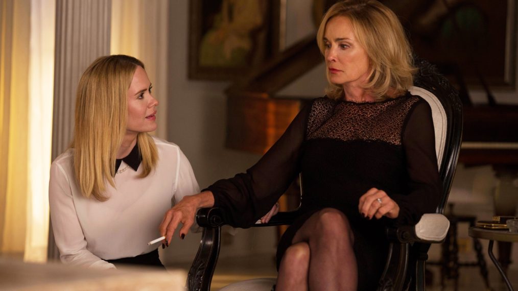 Sarah Paulson and Jessica Lange in American Horror Story: Coven - 'Fearful Pranks Ensue'
