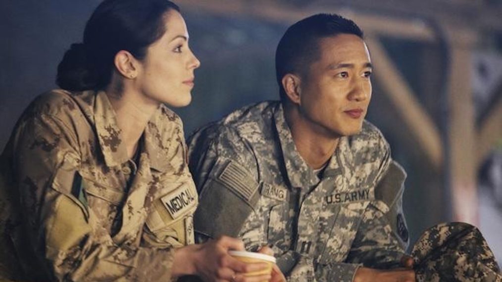 Michelle Borth and Terry Chen in Combat Hospital