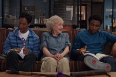 Betty White on Community with Danny Pudi and Donald Glover