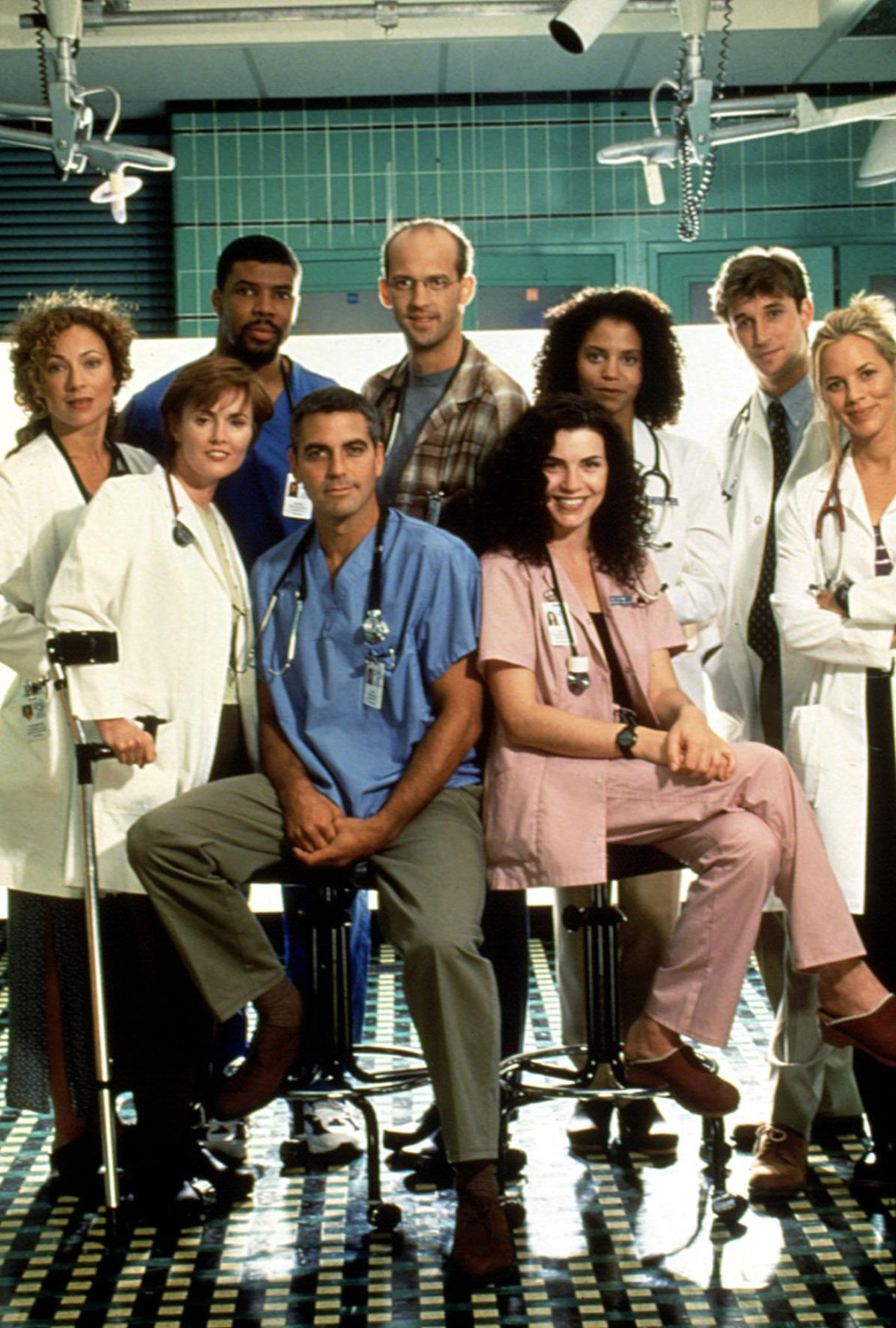 ER, Season 4 - Alex Kingston, Laura Innes, Eriq LaSalle, George Clooney, Anthony Edwards, Julianna Margulies, Gloria Reuben, Noah Wyle, Maria Bello