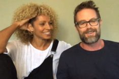 Garret Dillahunt & Michelle Hurd Share Meet-Cute Story on 'Friday Night In With the Morgans' (VIDEO)