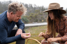 Gordon Ramsay harvests fresh samphire with local adventurer, Sarah Glover, in Tasmania - Gordon Ramsay Uncharted - Season 2 -