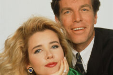 Melody Thomas Scott and Peter Bergman in Y&R