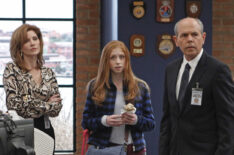 Melinda McGraw as Diane Sterling, Juliette Angelo as Emily Fornell, and Joe Spano as Tobias Fornell NCIS - 'Devil’s Triad'