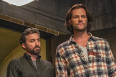 Supernatural - 'The Trap' - Rob Benedict as Chuck and Jared Padalecki as Sam