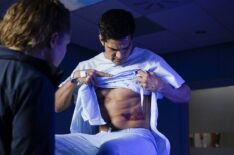 Nicholas Gonzalez showing his wound in The Good Doctor