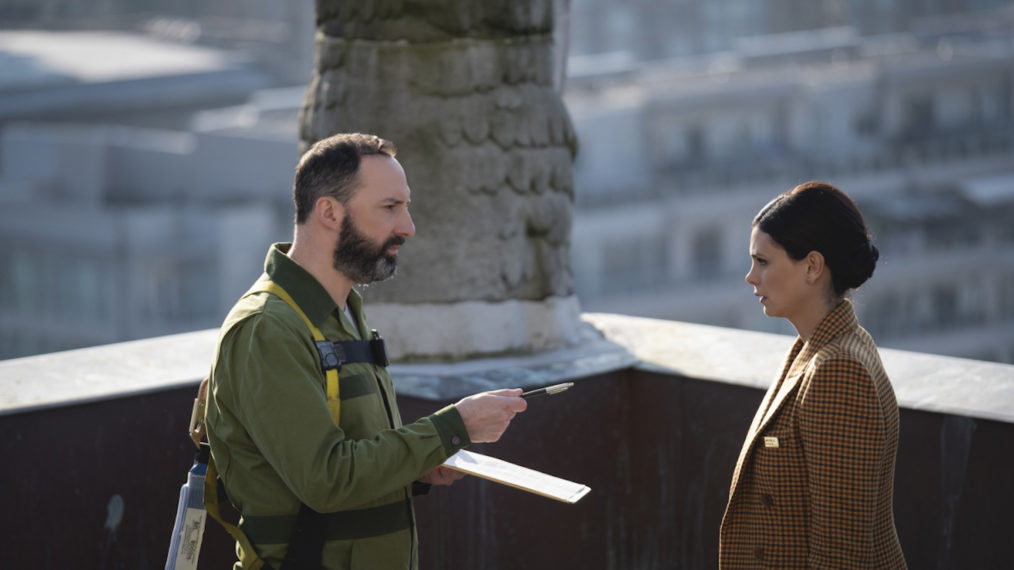 Twilight Zone, Season 2 Episode Downtime - Tony Hale as the Window Washer; Morena Baccarin as Michelle Weaver