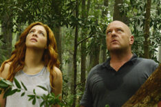 Under the Dome on CBS - Rachelle Lefevre and Dean Norris