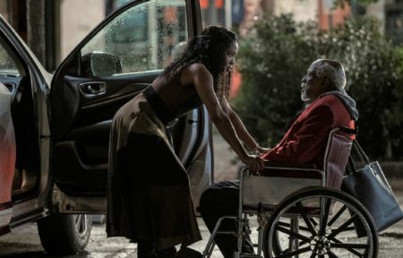 Regina King and Louis Gossett Jr. in Watchmen