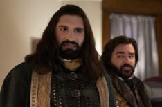 Kayvan Novak as Nandor, Matt Berry as Laszlo in What We Do In The Shadows