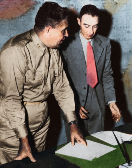AE Hiroshima and Nagasaki Leslie Groves and Robert Oppenheimer