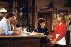 Cheers cast - Ted Danson, Nicholas Colasanto, Rhea Perlman, Shelley Long