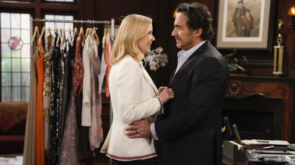 Katherine Kelly Lang and Thorsten Kaye in The Bold and the Beautiful