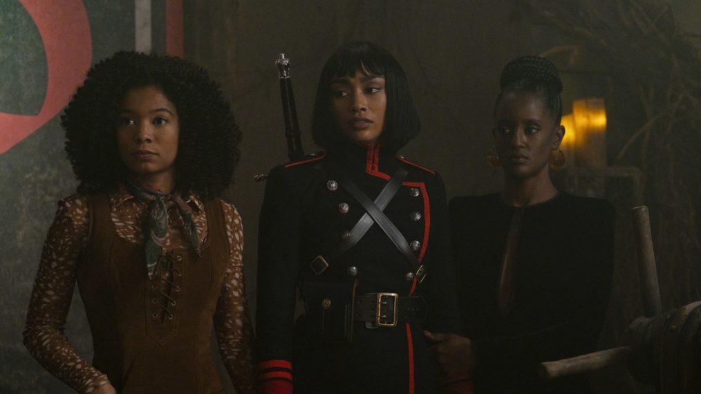 Chilling Adventures of Sabrina - Jaz Sinclair as Rosalind, Tati Gabrielle as Prudence, and Skye Marshall as Mambo Marie